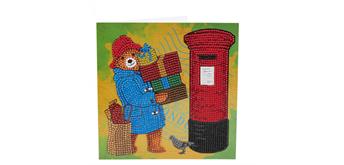 Crystal Art Card Kit Paddington with Gifts 18 x 18 cm