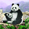 Crystal Art Card Kit "Panda" 18 x 18 cm