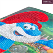 Crystal Art Card Kit "Papa Smurf" 18 x 18 cm | Bild 3