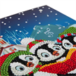 Crystal Art Card Kit "Penguin Christmas Carols" 18 x 18 cm | Bild 2