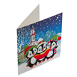 Crystal Art Card Kit "Penguin Christmas Carols" 18 x 18 cm | Bild 3