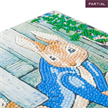 Crystal Art Card Kit Peter Rabbit Under the Fence 18 x 18 cm | Bild 2