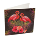 Crystal Art Card Kit "Pink Flamingo" 18 x 18 cm