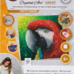 Crystal Art Card Kit Pretty Parrot 18 x 18 cm | Bild 3