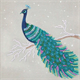 Crystal Art Card Kit "Pretty Peacock" 18 x 18 cm