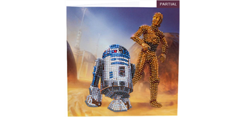 Crystal Art Card Kit R2-D2 & 3PO 18 x 18 cm