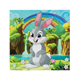 Crystal Art Card Kit "Rabbit Wonderland" 18 x 18 cm