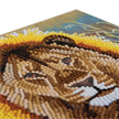 Crystal Art Card Kit "Resting Lion" 18 x 18 cm | Bild 2