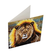 Crystal Art Card Kit "Resting Lion" 18 x 18 cm | Bild 4