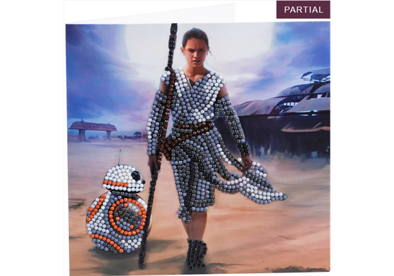 Crystal Art Card Kit Rey 18 x 18 cm