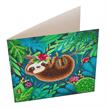 Crystal Art Card Kit "Sloth" 18 x 18 cm | Bild 2