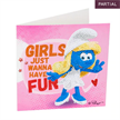 Crystal Art Card Kit "Smurfette" 18 x 18 cm | Bild 2