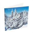 Crystal Art Card Kit "Snowy White Tiger" 18 x 18 cm | Bild 2