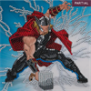 Crystal Art Card Kit Thor 18 x 18 cm