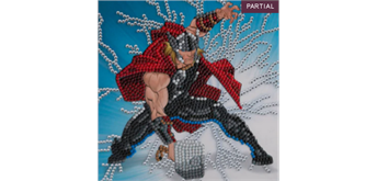 Crystal Art Card Kit Thor 18 x 18 cm