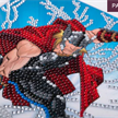 Crystal Art Card Kit Thor 18 x 18 cm | Bild 3