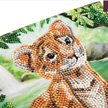 Crystal Art Card Kit Tiger Cub 18 x 18 cm | Bild 2