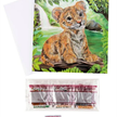 Crystal Art Card Kit Tiger Cub 18 x 18 cm | Bild 4