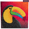 Crystal Art Card Kit Tropical Toucan 18 x 18 cm