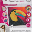 Crystal Art Card Kit Tropical Toucan 18 x 18 cm | Bild 5