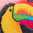 Crystal Art Card Kit Tropical Toucan 18 x 18 cm | Bild 2