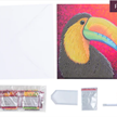 Crystal Art Card Kit Tropical Toucan 18 x 18 cm | Bild 4