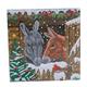 Crystal Art Card Kit Winter Donkeys 18 x 18 cm