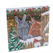 Crystal Art Card Kit Winter Donkeys 18 x 18 cm | Bild 2