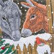 Crystal Art Card Kit Winter Donkeys 18 x 18 cm | Bild 3