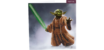 Crystal Art Card Kit Yoda 18 x 18 cm