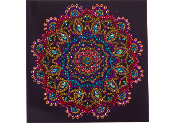 Crystal Art Card Mandala 18 x 18 cm