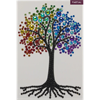 Crystal Art Card Rainbow Tree 10 x 15 cm