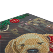 Crystal Art Card Sleepy Puppy 18 x 18 cm | Bild 3