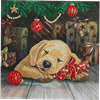 Crystal Art Card Sleepy Puppy 18 x 18 cm