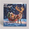 Crystal Art Card Snowy Sleigh 18 x 18 cm
