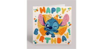 Crystal Art Card Stitch Birthday 18 x 18 cm