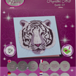 Crystal Art Card White Tiger Head 18 x 18 cm | Bild 4