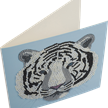 Crystal Art Card White Tiger Head 18 x 18 cm | Bild 2