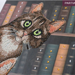 Crystal Art "Cats in the Library" Notizbuch Kit, 26 x 18 cm | Bild 3