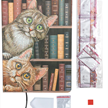 Crystal Art "Cats in the Library" Notizbuch Kit, 26 x 18 cm | Bild 4