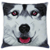 Crystal Art Cushion Kit - Alaskan Malamute Face 30 x 30 cm