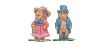 Crystal Art Decoration Victorian Teddy Bears
