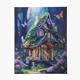 Crystal Art Fantasy House 35 x 45 cm mit Rahmen