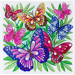 Crystal Art Folding Storage Box 30 x 30 cm - Beautiful Butterflies | Bild 2