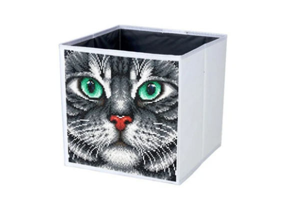 Crystal Art Folding Storage Box 30 x 30 cm - Cat