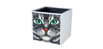 Crystal Art Folding Storage Box 30 x 30 cm - Cat