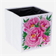 Crystal Art Folding Storage Box 30 x 30 cm - Perfect Peonies