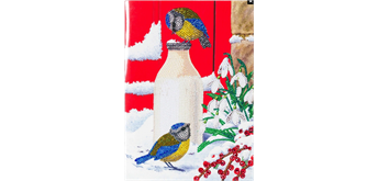 Crystal Art Giant Card Kit "Birds Milkshake" 21 x 29 cm