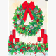 Crystal Art Giant Card Kit "Festive Wreath" 21 x 29 cm