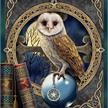 Crystal Art Giant Card Kit "Spell Keeper Owl" 21 x 29 cm | Bild 4